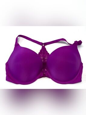 Victoria's Secret Very Sexy Front-Close Push-Up Racerback Bra Purple 34D